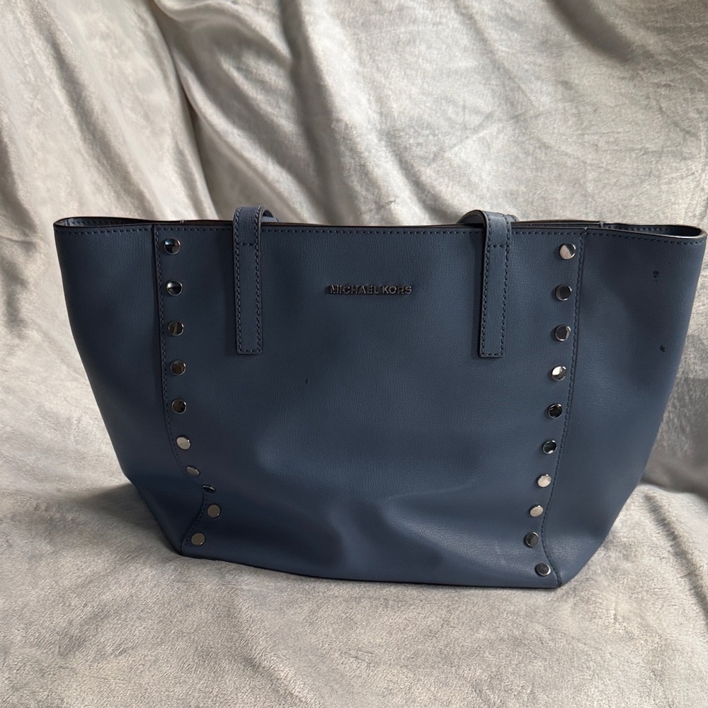 Michael Kors Blue Studded Tote